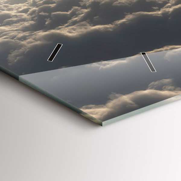 Horloge rectangulaire horizontale Ballon dans le ciel