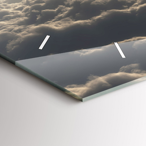 Horloge rectangulaire horizontale Ballon dans le ciel