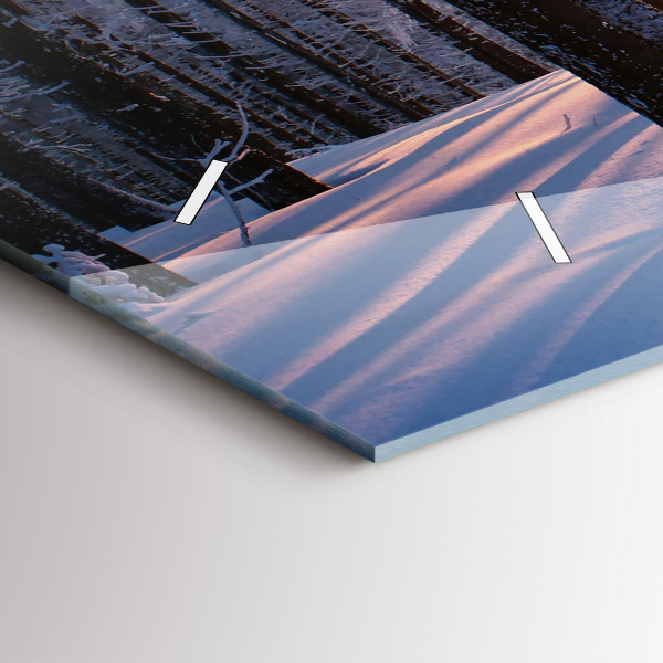 Horloge rectangulaire horizontale Forêt du coucher du soleil