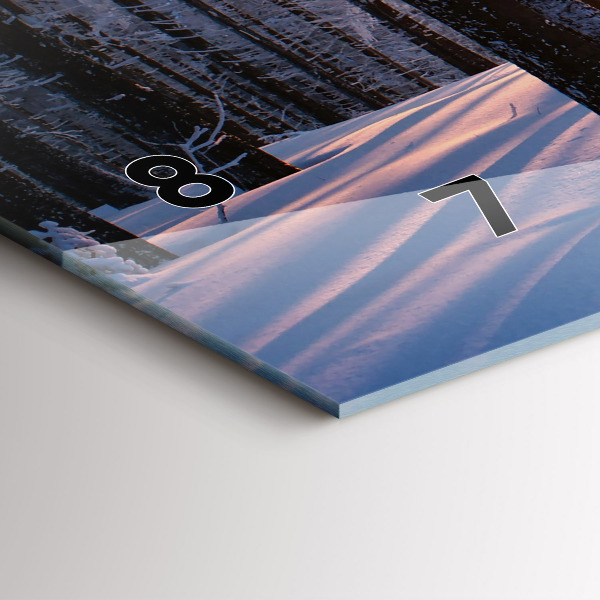 Horloge rectangulaire horizontale Forêt du coucher du soleil