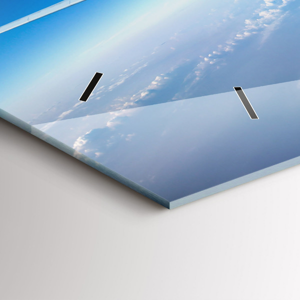 Horloge rectangulaire horizontale Plan des nuages