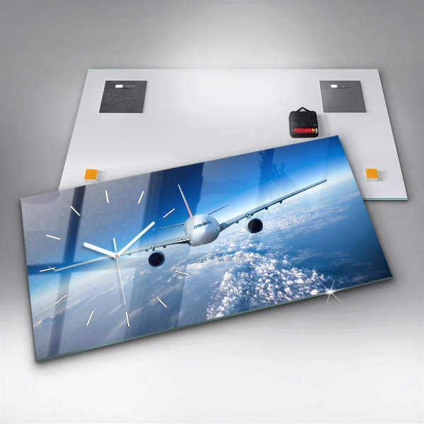 Horloge rectangulaire horizontale Plan des nuages