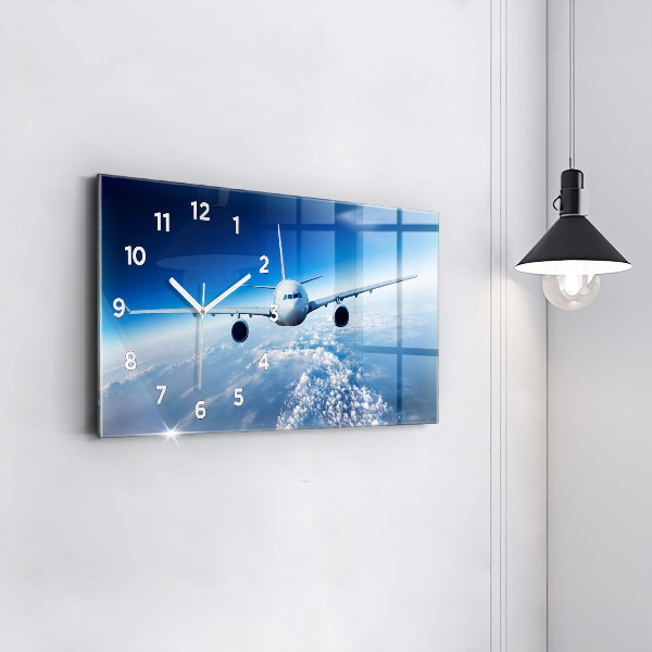 Horloge rectangulaire horizontale Plan des nuages