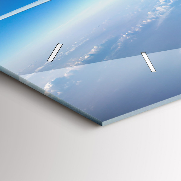 Horloge rectangulaire horizontale Plan des nuages