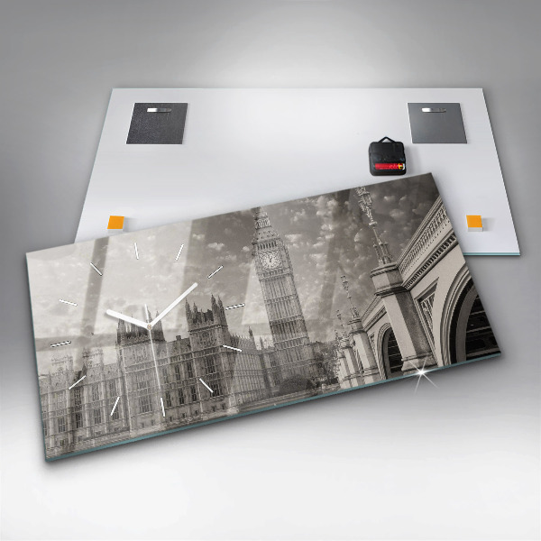 Horloge rectangulaire horizontale Londres Angleterre Big Ben