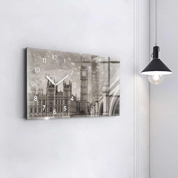 Horloge rectangulaire horizontale Londres Angleterre Big Ben