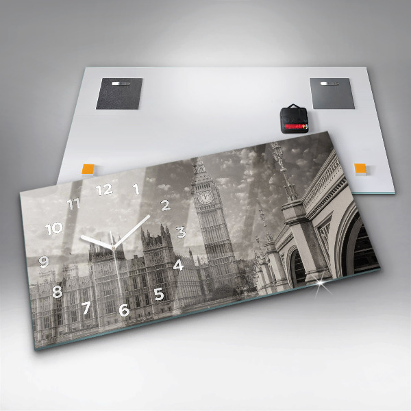 Horloge rectangulaire horizontale Londres Angleterre Big Ben