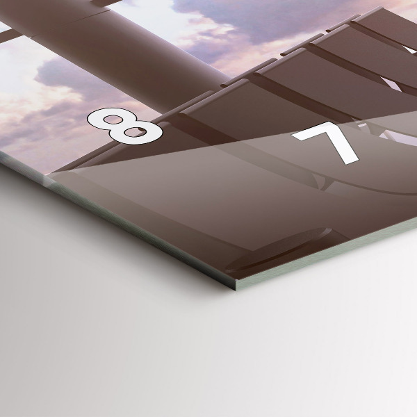 Horloge rectangulaire horizontale 'Homme à l''aéroport'