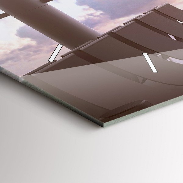 Horloge rectangulaire horizontale 'Homme à l''aéroport'