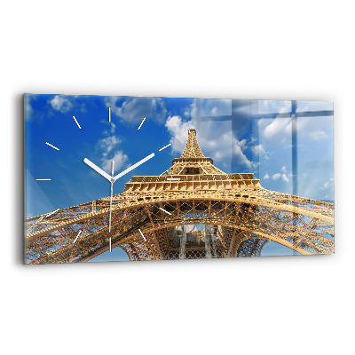 Horloge rectangulaire horizontale Tour Eiffel en France