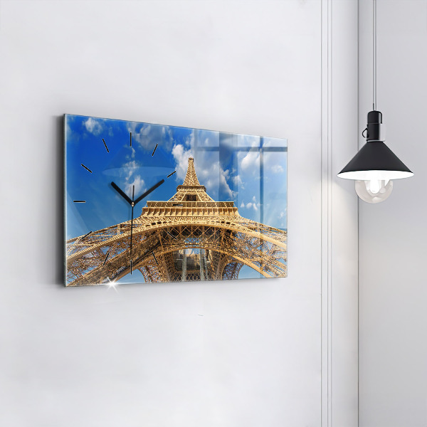 Horloge rectangulaire horizontale Tour Eiffel en France