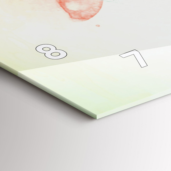 Horloge rectangulaire horizontale Visage de femme abstrait