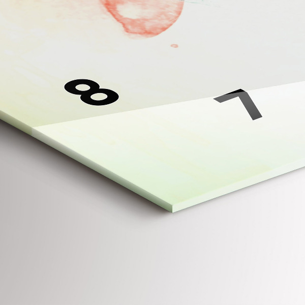 Horloge rectangulaire horizontale Visage de femme abstrait