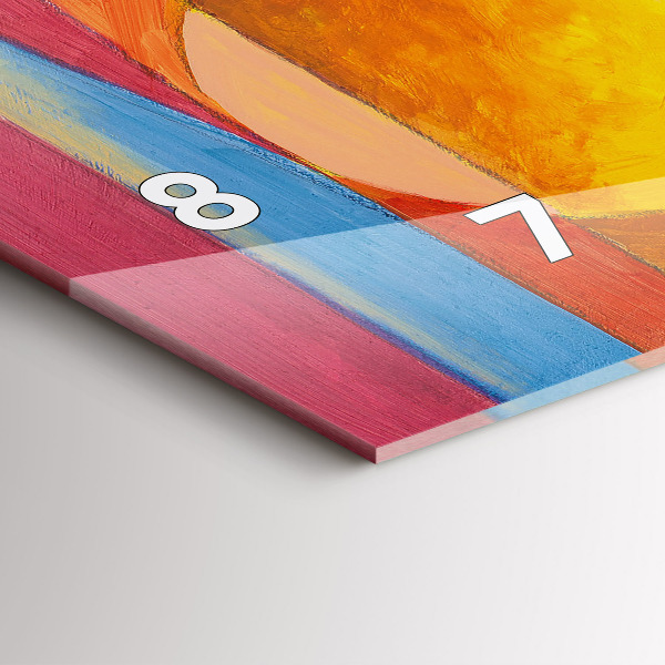 Horloge rectangulaire horizontale Art Décoration Abstraction