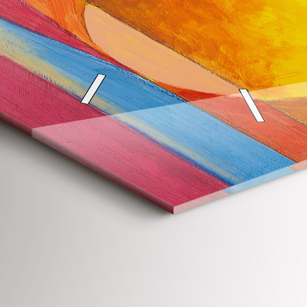 Horloge rectangulaire horizontale Art Décoration Abstraction