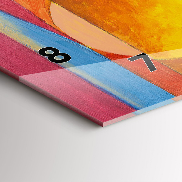 Horloge rectangulaire horizontale Art Décoration Abstraction