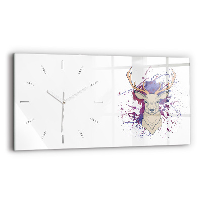 Horloge rectangulaire horizontale Illustration vectorielle de cerf