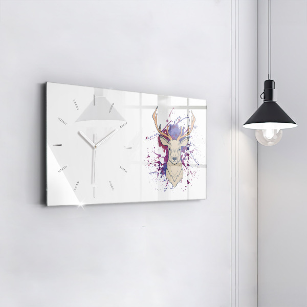 Horloge rectangulaire horizontale Illustration vectorielle de cerf