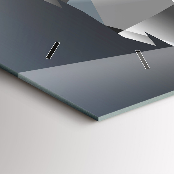 Horloge rectangulaire horizontale Tête de loup