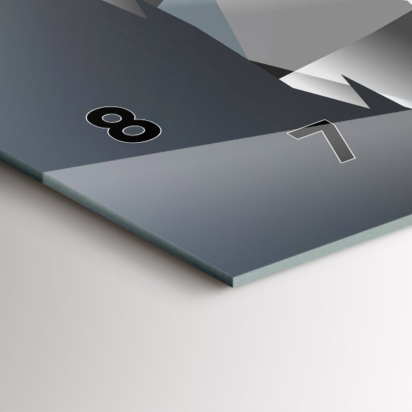 Horloge rectangulaire horizontale Tête de loup