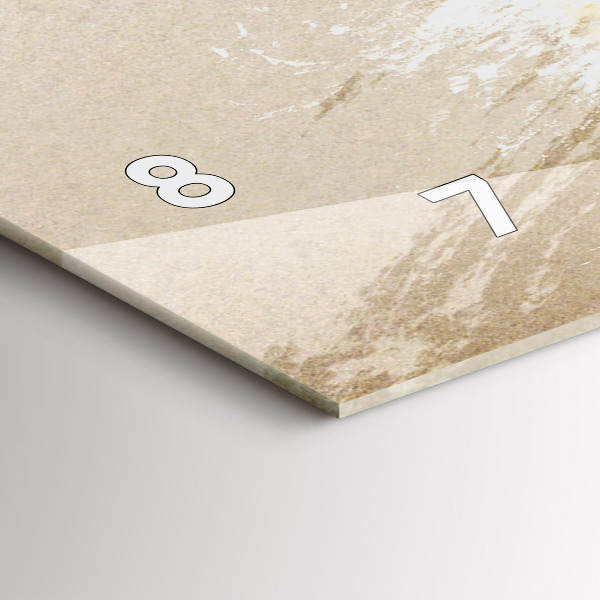 Horloge rectangulaire horizontale 'Portrait d''une femme abstrait'