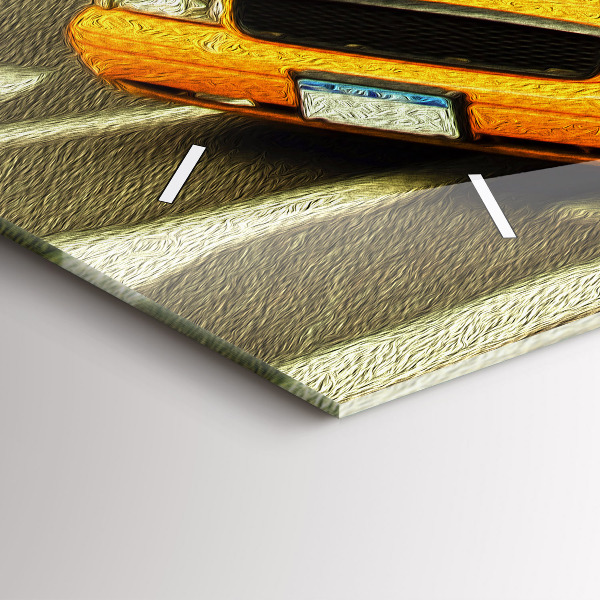 Horloge rectangulaire horizontale Les taxis de New York