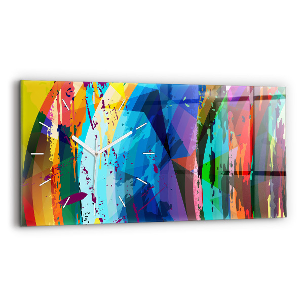 Horloge rectangulaire horizontale Contexte abstrait