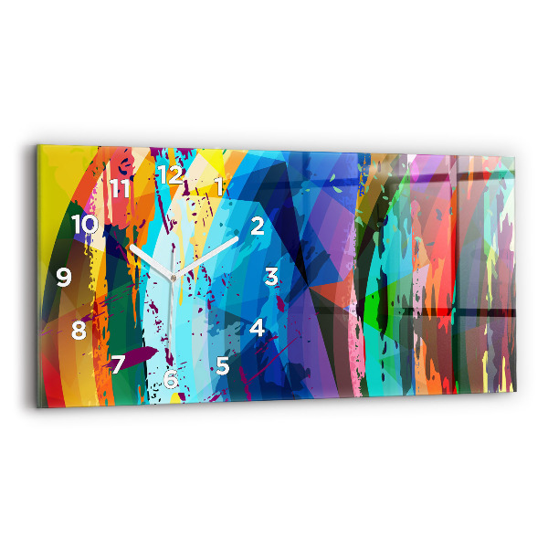 Horloge rectangulaire horizontale Contexte abstrait