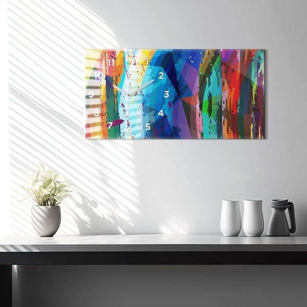 Horloge rectangulaire horizontale Contexte abstrait