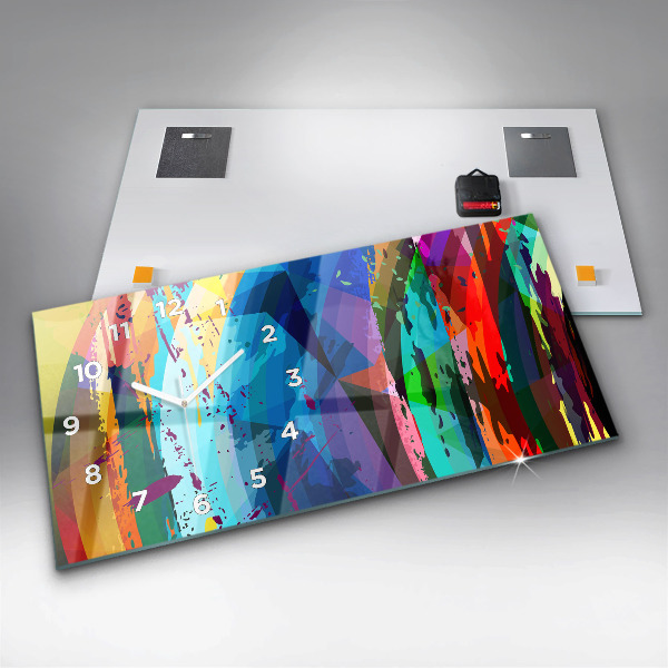 Horloge rectangulaire horizontale Contexte abstrait