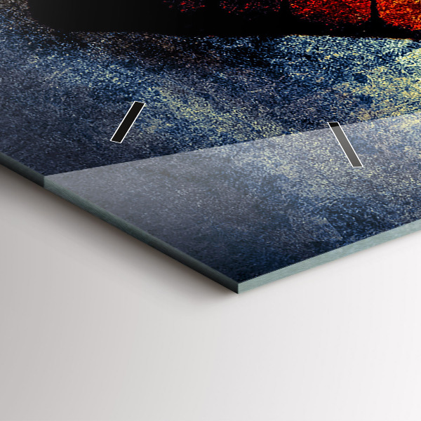 Horloge rectangulaire horizontale Papillon style vintage