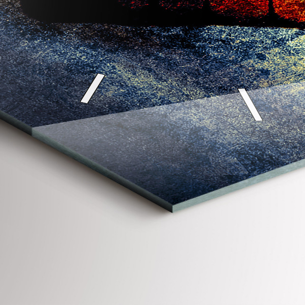 Horloge rectangulaire horizontale Papillon style vintage