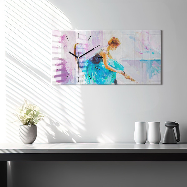 Horloge rectangulaire horizontale Préparation de la ballerine