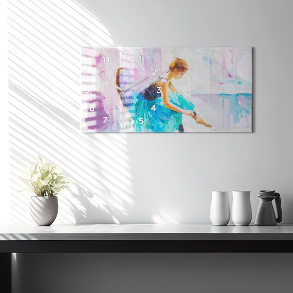 Horloge rectangulaire horizontale Préparation de la ballerine