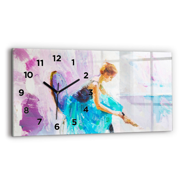 Horloge rectangulaire horizontale Préparation de la ballerine