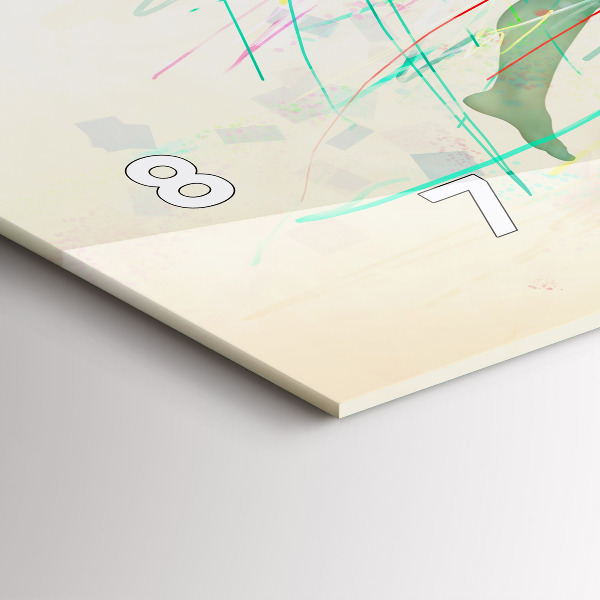 Horloge rectangulaire horizontale Des gens colorés