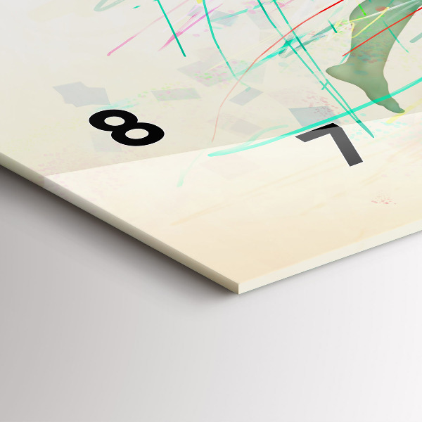 Horloge rectangulaire horizontale Des gens colorés