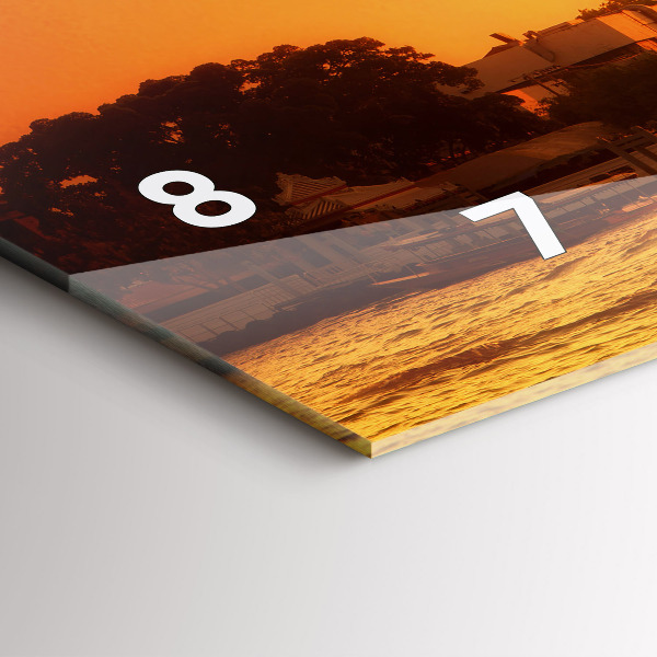 Horloge rectangulaire horizontale Wat Arun, Bangkok, Thaïlande