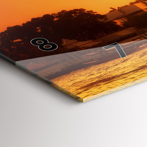 Horloge rectangulaire horizontale Wat Arun, Bangkok, Thaïlande