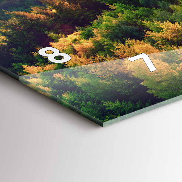 Horloge rectangulaire horizontale Coucher de soleil sur les collines