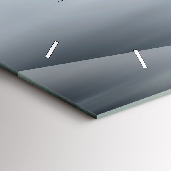 Horloge rectangulaire horizontale Avion militaire en vol