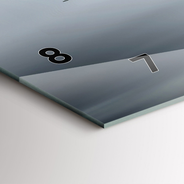 Horloge rectangulaire horizontale Avion militaire en vol