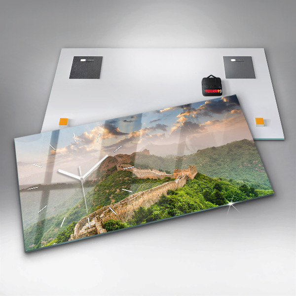 Horloge rectangulaire horizontale La Grande Muraille de Chine
