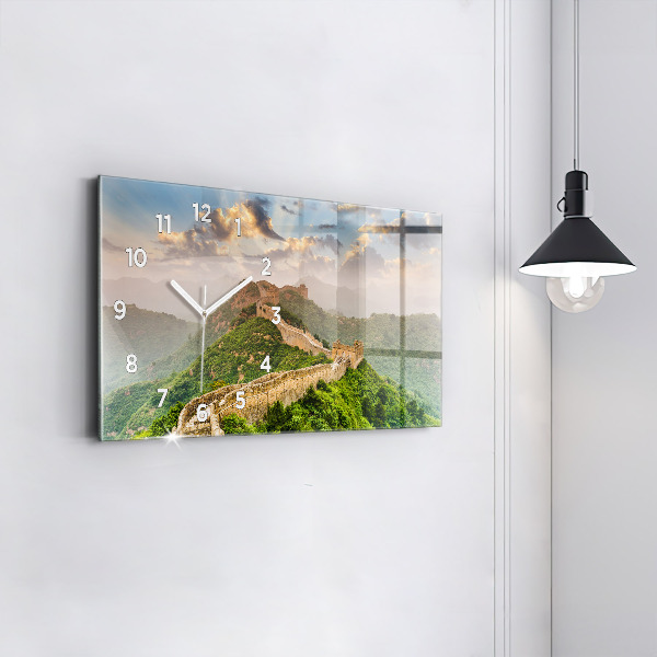 Horloge rectangulaire horizontale La Grande Muraille de Chine