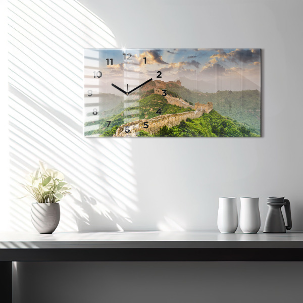 Horloge rectangulaire horizontale La Grande Muraille de Chine