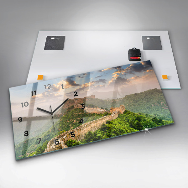 Horloge rectangulaire horizontale La Grande Muraille de Chine