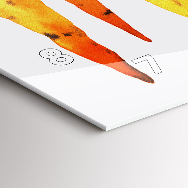 Horloge murale horizontale Illustration de carotte