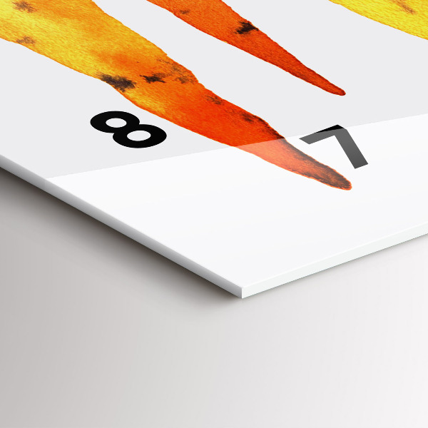 Horloge murale horizontale Illustration de carotte