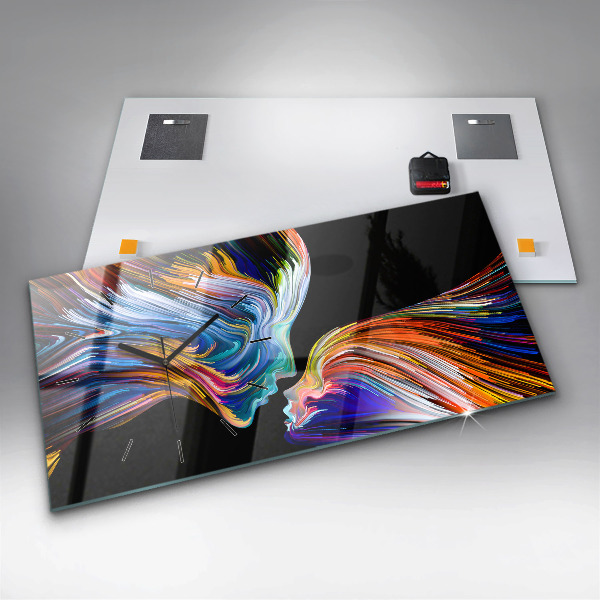 Horloge murale horizontale 'L''art émotionnel'