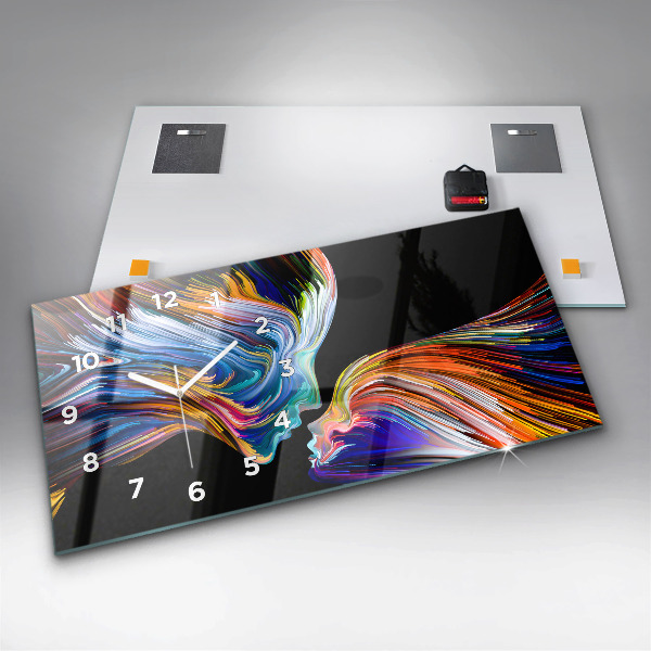 Horloge murale horizontale 'L''art émotionnel'